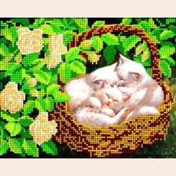 Схема для вышивания бисером АБРИС АРТ "Сиеста"